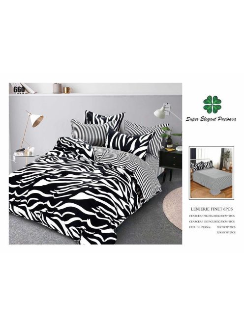 Lenjerie de pat finet 6 piese - Cod 660