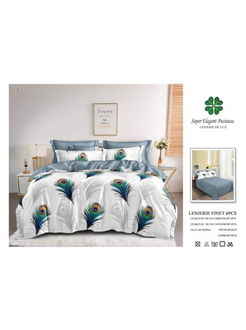 Lenjerie de pat finet 6 piese - Cod 7