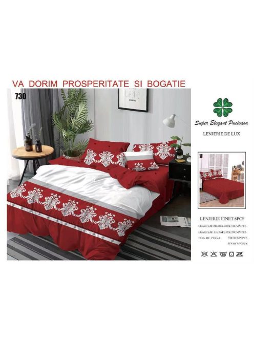 Lenjerie de pat finet 6 piese - Cod 730