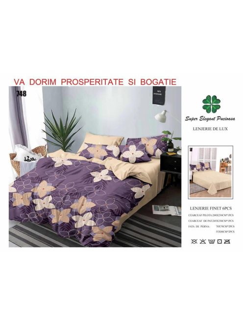 Lenjerie de pat finet 6 piese - Cod 748