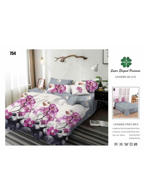 Lenjerie de pat finet 6 piese - Cod 754