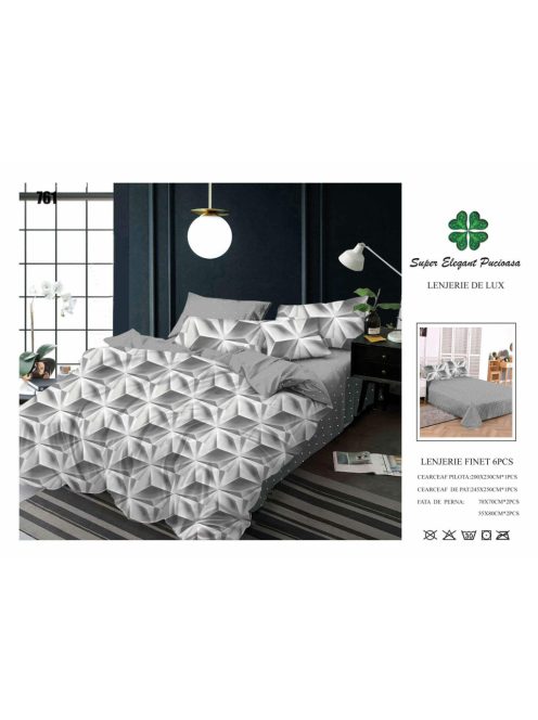 Lenjerie de pat finet 6 piese - Cod 761