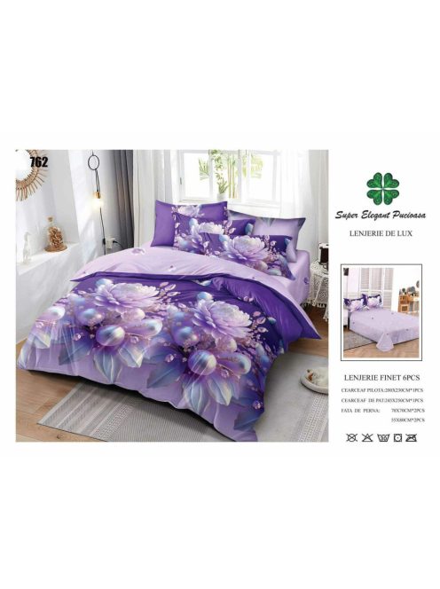 Lenjerie de pat finet 6 piese - Cod 762