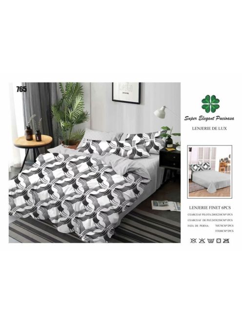 Lenjerie de pat finet 6 piese - Cod 765