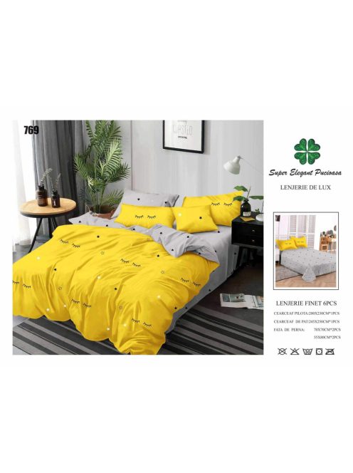 Lenjerie de pat finet 6 piese - Cod 769