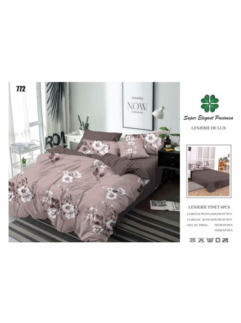 Lenjerie de pat finet 6 piese - Cod 772