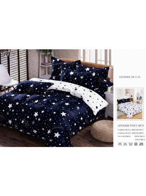Lenjerie de pat finet 6 piese - Cod 773