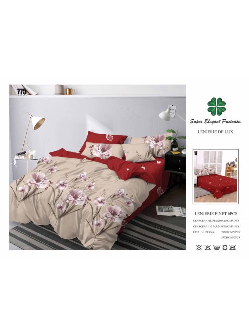 Lenjerie de pat finet 6 piese - Cod 775