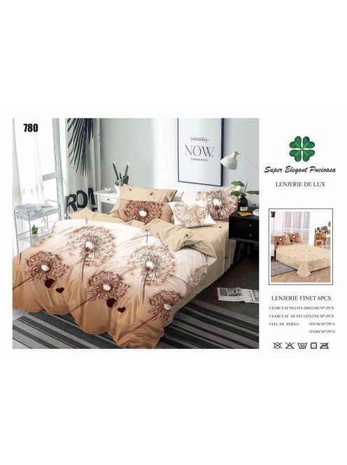 Lenjerie de pat finet 6 piese - Cod 780
