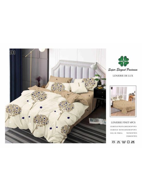 Lenjerie de pat finet 6 piese - Cod 781