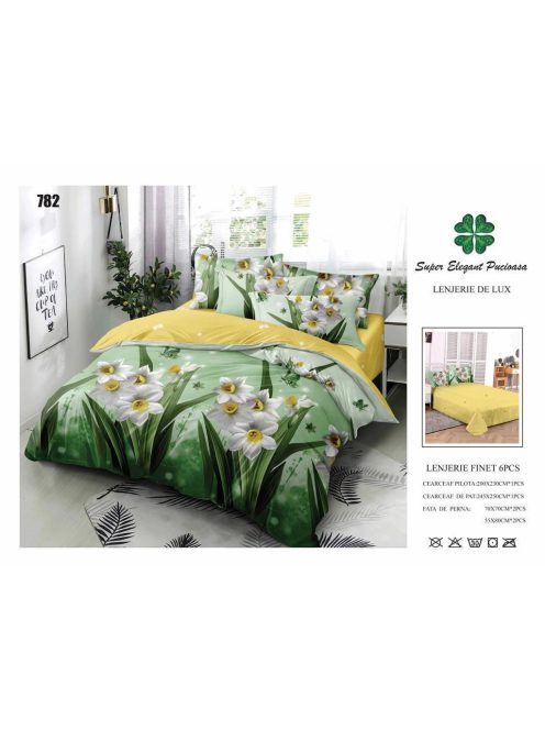 Lenjerie de pat finet 6 piese - Cod 782