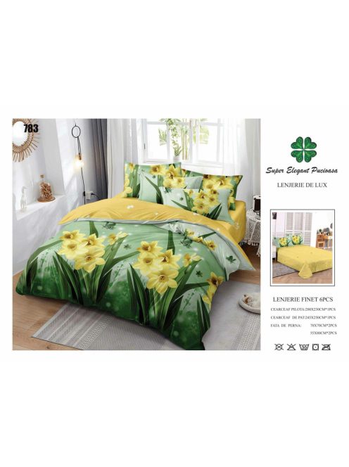 Lenjerie de pat finet 6 piese - Cod 783
