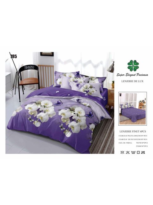 Lenjerie de pat finet 6 piese - Cod 785