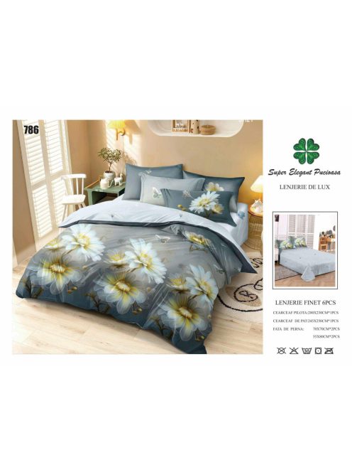 Lenjerie de pat finet 6 piese - Cod 786