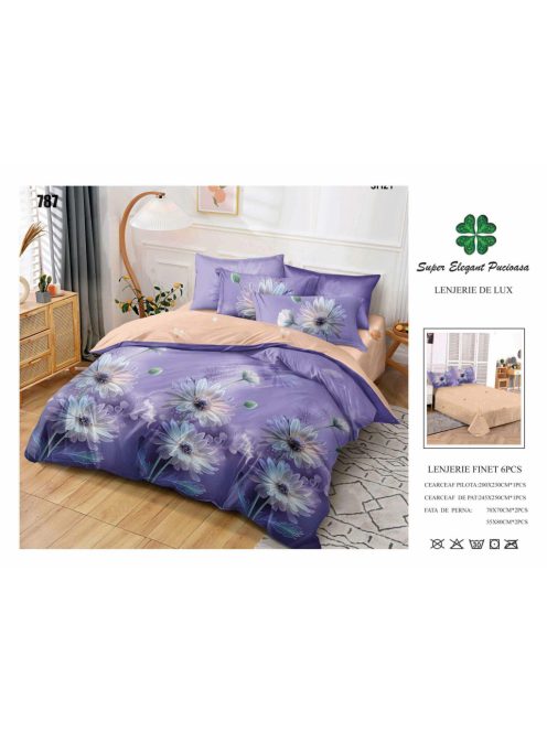 Lenjerie de pat finet 6 piese - Cod 787