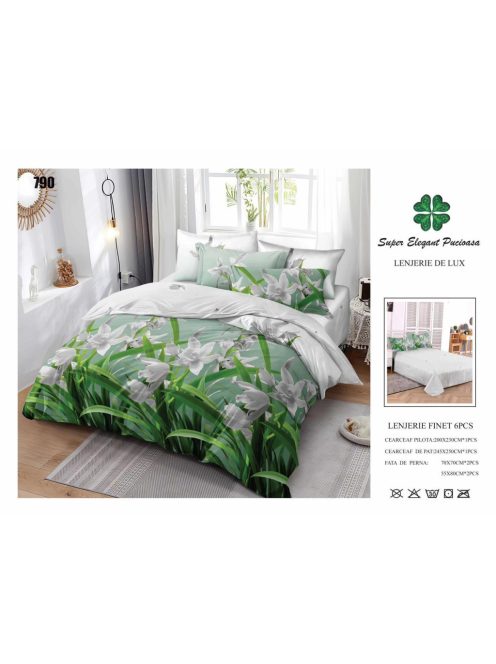 Lenjerie de pat finet 6 piese - Cod 790