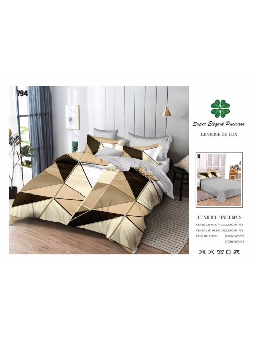 Lenjerie de pat finet 6 piese - Cod 794