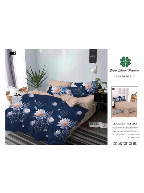 Lenjerie de pat finet 6 piese - Cod 802