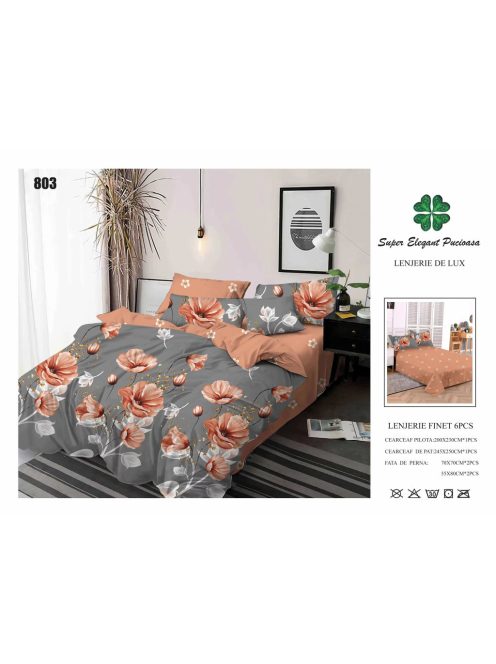 Lenjerie de pat finet 6 piese - Cod 803