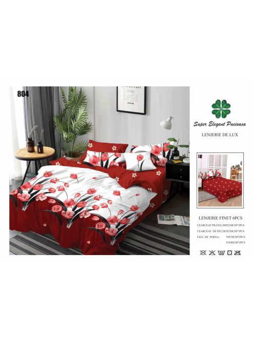 Lenjerie de pat finet 6 piese - Cod 804
