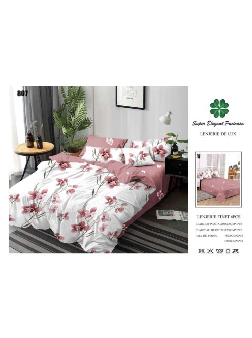 Lenjerie de pat finet 6 piese - Cod 807