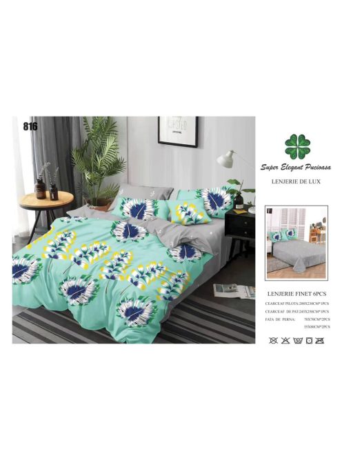 Lenjerie de pat finet 6 piese - Cod 816