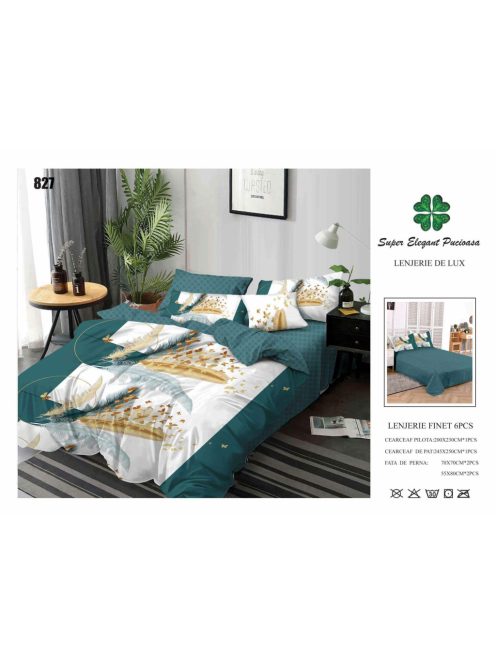 Lenjerie de pat finet 6 piese - Cod 827