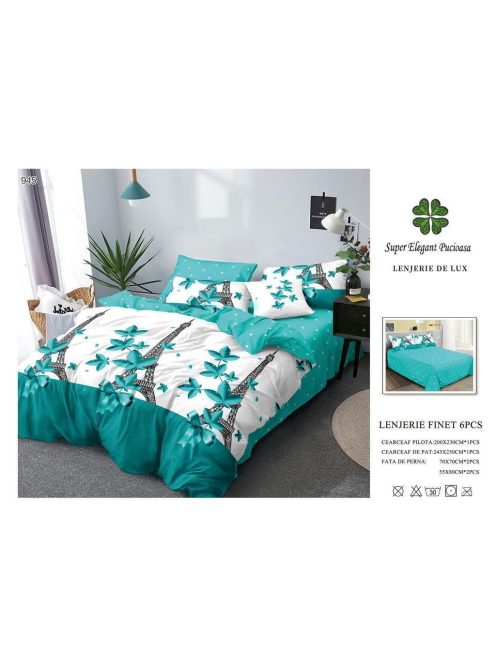 Lenjerie de pat finet 6 piese - Cod 945
