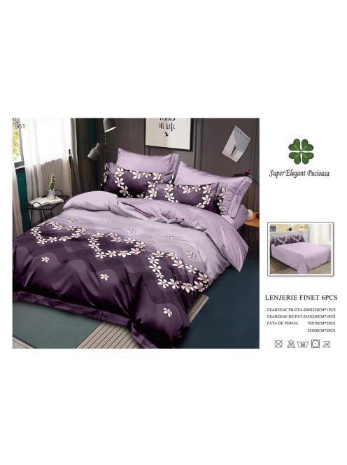 Lenjerie de pat finet 6 piese - Cod 961