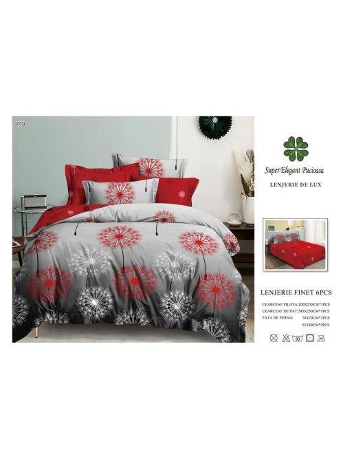 Lenjerie de pat finet 6 piese - Cod 999