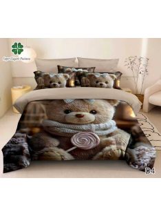 Lenjerie de pat finet cu elastic 6 piese 5D - Cod 5D4