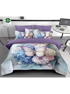 Lenjerie de pat finet cu elastic 6 piese 5D - Cod 5D7