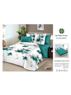 Lenjerie de pat finet cu elastic 6 piese - Cod A1010