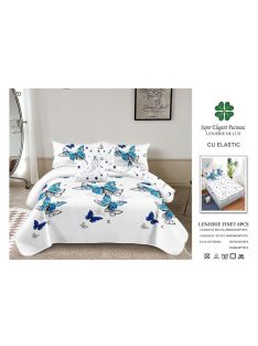 Lenjerie de pat finet cu elastic 6 piese - Cod A20