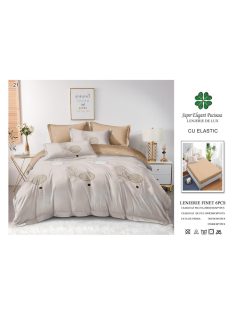 Lenjerie de pat finet cu elastic 6 piese - Cod A21