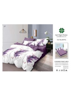Lenjerie de pat finet cu elastic 6 piese - Cod A27