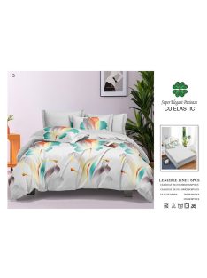 Lenjerie de pat finet cu elastic 6 piese - Cod A3