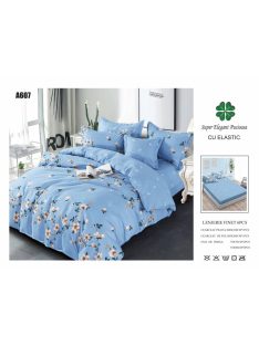 Lenjerie de pat finet cu elastic 6 piese - Cod A607