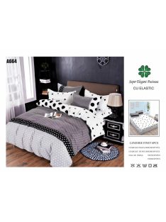 Lenjerie de pat finet cu elastic 6 piese - Cod A664