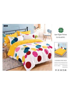 Lenjerie de pat finet cu elastic 6 piese - Cod A668