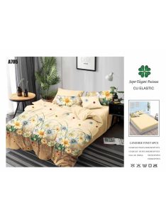 Lenjerie de pat finet cu elastic 6 piese - Cod A705