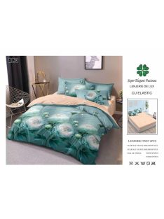 Lenjerie de pat finet cu elastic 6 piese - Cod A793