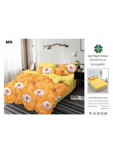 Lenjerie de pat finet cu elastic 6 piese - Cod A815