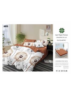 Lenjerie de pat finet cu elastic 6 piese - Cod A825