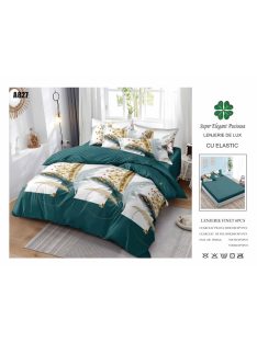 Lenjerie de pat finet cu elastic 6 piese - Cod A827