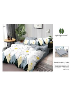 Lenjerie de pat finet cu elastic 6 piese - Cod A916